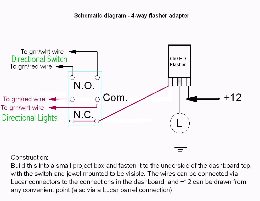 3 Wire Flasher Wiring-Diagram