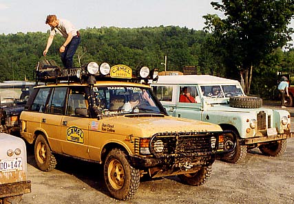 Camel Trophy paricipant Fred Monses with Dan Floyd & Tom Collins' Camel Trophy Range Rover