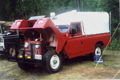 most Land Rovers Harry Bligh's 109 pickup exhibiting the modification