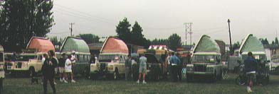 Dormobile row at Portland 1995.