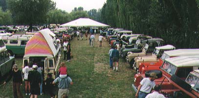 Land Rovers at Portland.